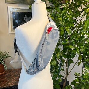 Quirky Shark Gray Sling Bag